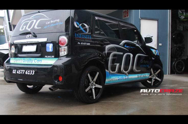 TOYOTA RUKUS RACER BLACK MACHINED FACE